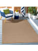 KADIMA DESIGN Teppich Outdoor Flachgewebe Vintage Polypropylen Balkon in Beige