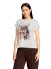 CARTOON Printshirt mit Ärmelaufschlag in Patch Cream/Beige