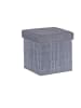 relaxdays Sitzhocker in Grau - (B)35 x (H)36 x (T)35 cm