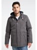 ICEBOUND Herren Wattierte Winterjacke in Steingrau
