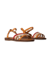 Poti Pati Flache Sandalen mit Riemen Gelb