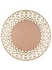Beliani Dekospiegel BOURDON in Gold - (W) 80 x (H) 80 x (L) 6 cm