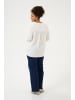 KAFFE curve Langarm-Bluse KCmille Loose fit in Chalk
