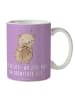 Mr. & Mrs. Panda Kaffeetasse Abenteuer Blockflöte mit Spruch in Lavendeltraum