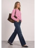 Street One Damen Strickpullover mit U-Boot-Ausschnitt in Warm Blush Mel.