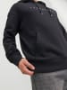 Jack & Jones Bequemer Kapuzenpullover mit dezentem Schriftzug Robust in Schwarz