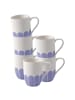 Villeroy & Boch 6er Set Henkelbecher Fleur Couleur 290 ml in Bleu