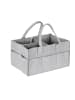 relaxdays Baby-Windel-Caddy in Hellgrau