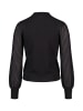 Zero  Feinstrickpullover mit Spitzenärmeln in Black Beauty