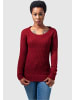 Urban Classics Urban Classics Damen Ladies Long Wideneck Sweater in burgundy