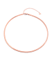 Hey Happiness Vegold. Halskette Schlangenkette Edelstahl in Rosegold - (L) 46 cm