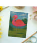 Mr. & Mrs. Panda Postkarte Flamingo Classic Design ohne Spruch in Weiß