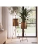 FineBuy Vase in Gold / Metall / 32x32x89