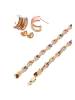 faina Women Jewelry Set in gold rose silver