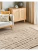 Beliani Geflochtener Teppich SAZOO in Beige - (W) 160 x (L) 230 cm