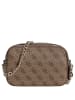 Guess Noelle II Crossbody - Umhängetasche 20 cm (dark taupe logo) in latte logo/brown