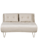 Beliani 2-tlg Sitzgruppe VESTFOLD in Beige/Gold