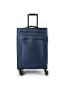 D&N Travel Line 9804 4 Rollen Trolley M 68 cm mit Dehnfalte dark blue