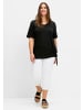 sheego T-Shirt in schwarz