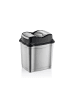 COFI 1453 Moderner Abfalleimer / Mülleimer mit praktischem Push-Deckel in Grau