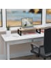 relaxdays Monitorständer in Natur/ Schwarz - (B)55 x (H)15 x (T)23 cm