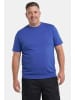 Men Plus Kurzarm T-Shirt in azurblau