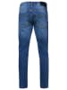 Rusty Neal Royal Blue Used Jeans Hose "MELVIN" Slim Fit Cotton-Stretch in Royal Blue Used
