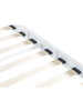 Beliani Doppelbett VAURS in Weiß - (W) 147 x (H) 38 x (L) 206 cm