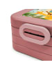 Mr. & Mrs. Panda Bento Box Waldtiere Aloha Design mit Spruch in Rot Pastell