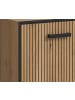 Inn.Furn Badmöbel-Set 2-teilig Eiche Artisan, schwarz 80 cm, Kombination mit Soft-Close