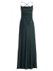 Vera Mont Abendkleid mit Wasserfallausschnitt in Dusty Slate