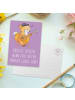 Mr. & Mrs. Panda Postkarte Ukulele Freude mit Spruch in Lavendeltraum