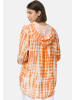 PM SELECTED Batik Hoodie Bluse in Orange