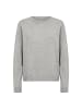 soyaconcept Pullover mit Rundhalsausschnitt und gerippten Säumen in Lt Grey Melange
