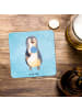 Mr. & Mrs. Panda Bierdeckel Pinguin Lolli ohne Spruch in Eisblau