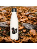 Mr. & Mrs. Panda Isolierflasche Stinktier Blume ohne Spruch in Weiß