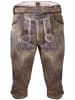 Edelnice Kniebund Lederhose Valentin in olivbraun