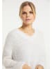 usha WHITE LABEL Damen Strickpullover in Wollweiss
