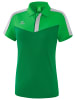 erima Damen Squad Poloshirt in fern green/smaragd/silver grey