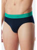 Schiesser Rio Slip / Unterhose 95/5 Cotton in Blau / türkis