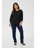 KAFFE curve Langarm-Bluse KCrory Regular fit in Black Deep