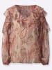 creation L Chiffonbluse in ecru-papaya-bedruckt
