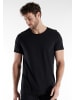 Bugatti T-Shirt 2Er Pack Bari in schwarz-dunkel-uni