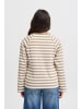 ICHI IHITIRA SW LS2 regular fit in Fnugi / Almond Milk stripe