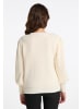 faina Damen Strickpullover in Wollweiss