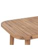 Beliani Gartentisch PARAGGI in Braun - (W) 90 x (H) 77 x (L) 180 cm