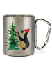 Mr. & Mrs. Panda Tasse Pinguin Weihnachtsbaum ohne Spruch in Silber