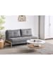 Beliani 2-Sitzer Sofa EDLAND in Grau/Braun - (W) 152 x (H) 76 x (L) 94 cm