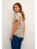 Kaffe Kurzarm-Bluse KAano Regular fit in Feather Gray/Java Dot