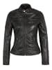 H.I.S Lederjacke mit Lederbesatz-Details in MILKY BLACK